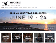Tablet Screenshot of nantucketfilmfestival.org